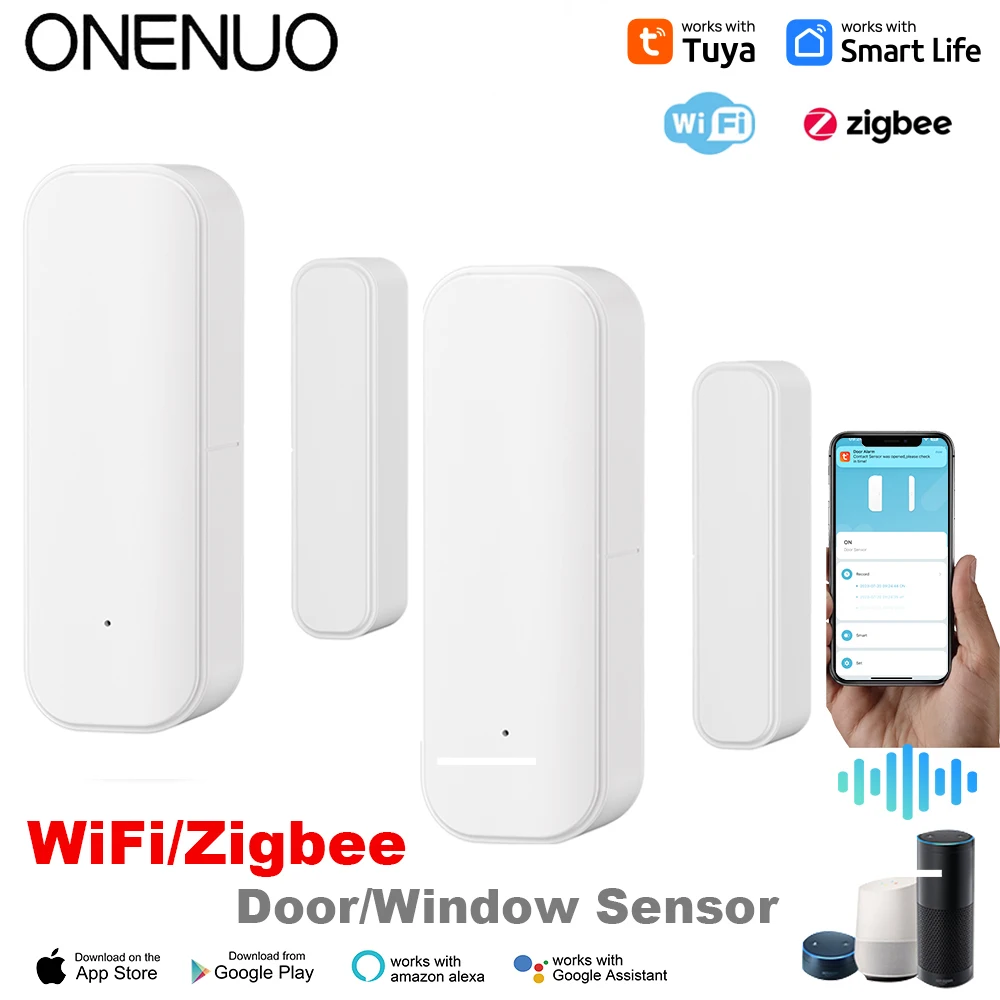 Smart Home Voice Assistant - Tuya WiFi Zigbee Window Door Sensor