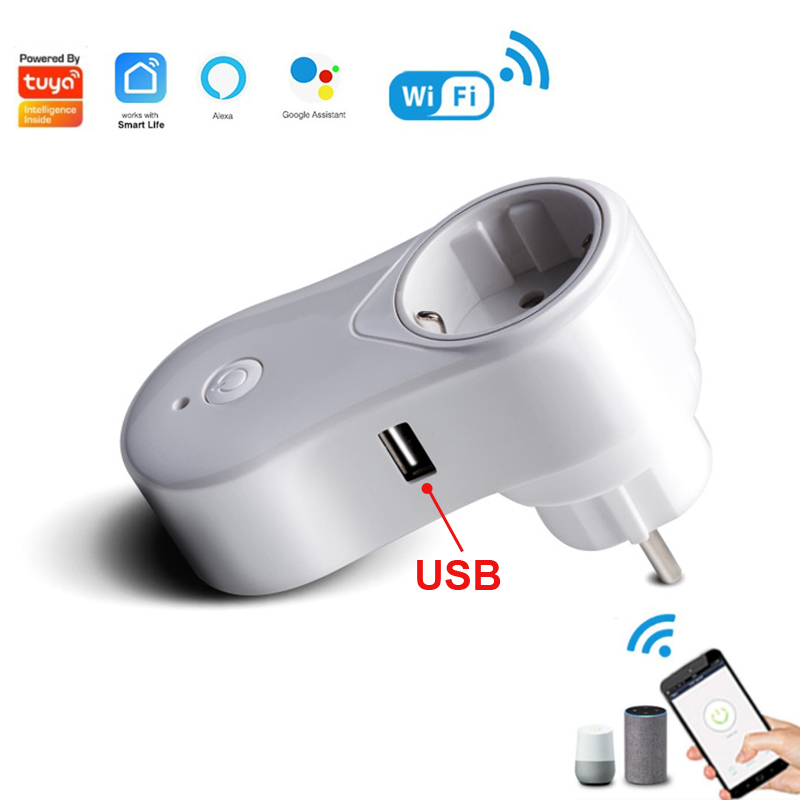Smart Home Voice Assistant - TUYA Smart Socket WIFI Plug EU