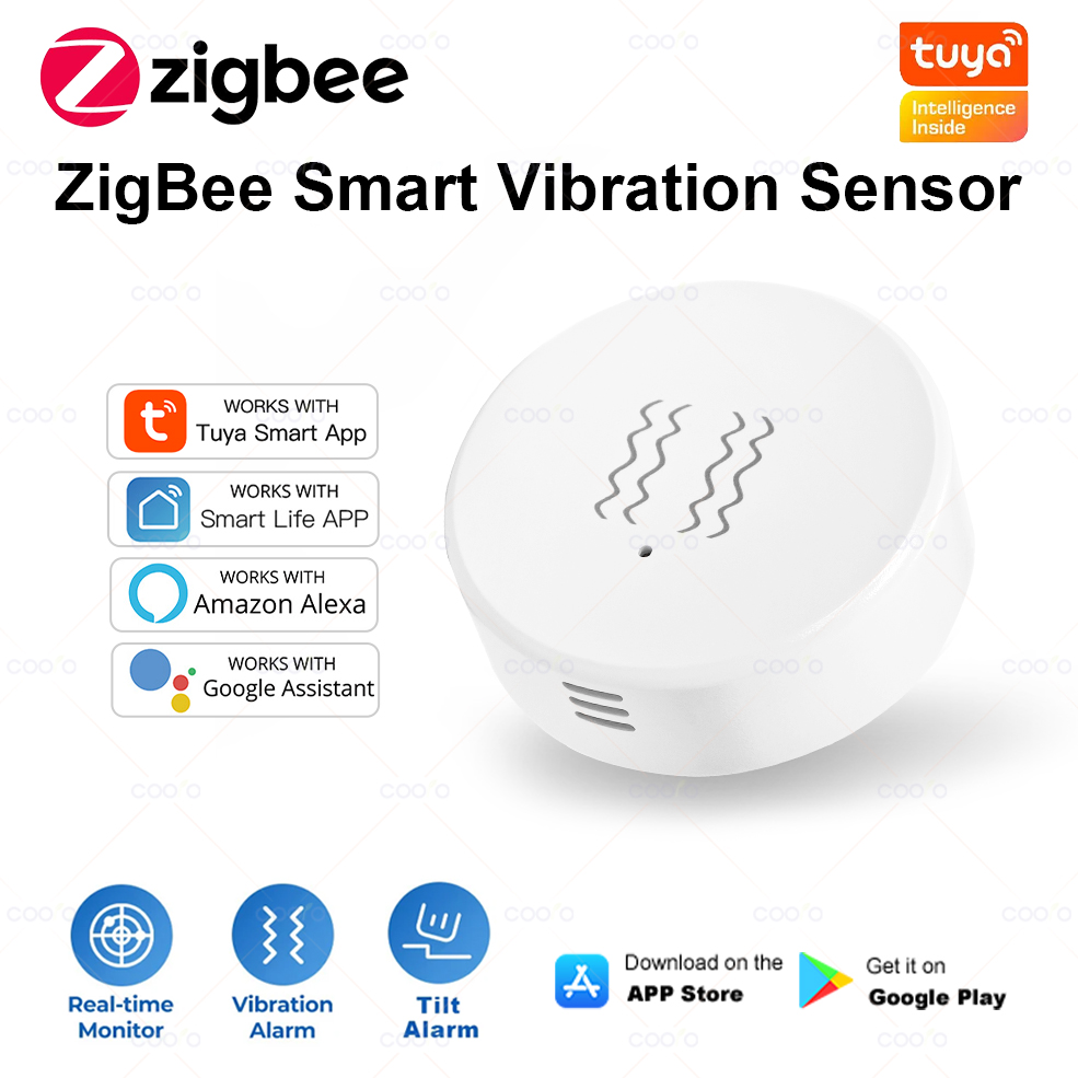 Smart Home Monitoring - ZigBee Tuya Smart Vibration Sensor Real