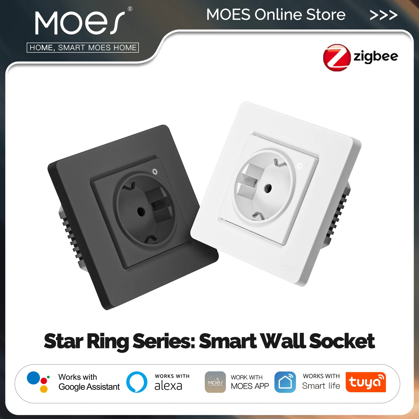 Smart Home Monitoring - MOES Tuya ZigBee Smart Socket EU