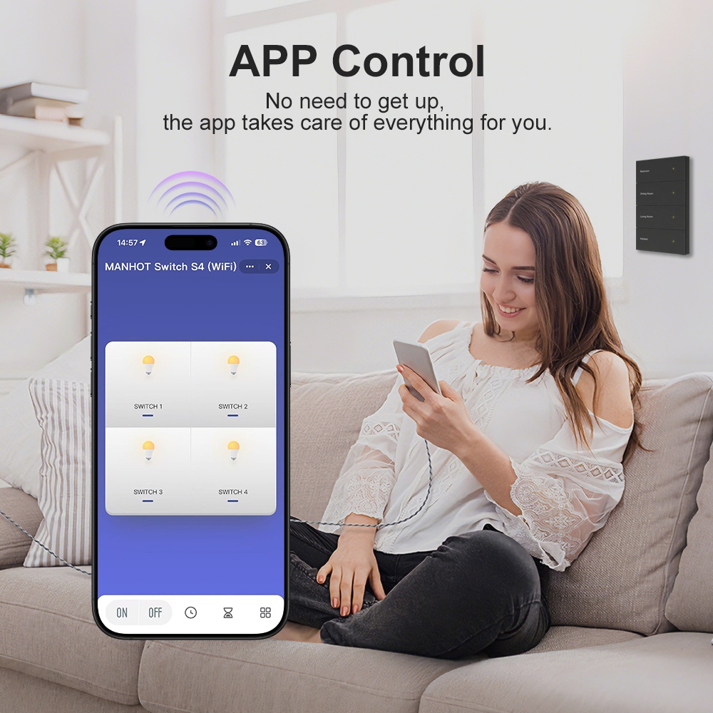 Manhot DIY Name Switch Zigbee  - Smart Home Diy のレビューと価格
