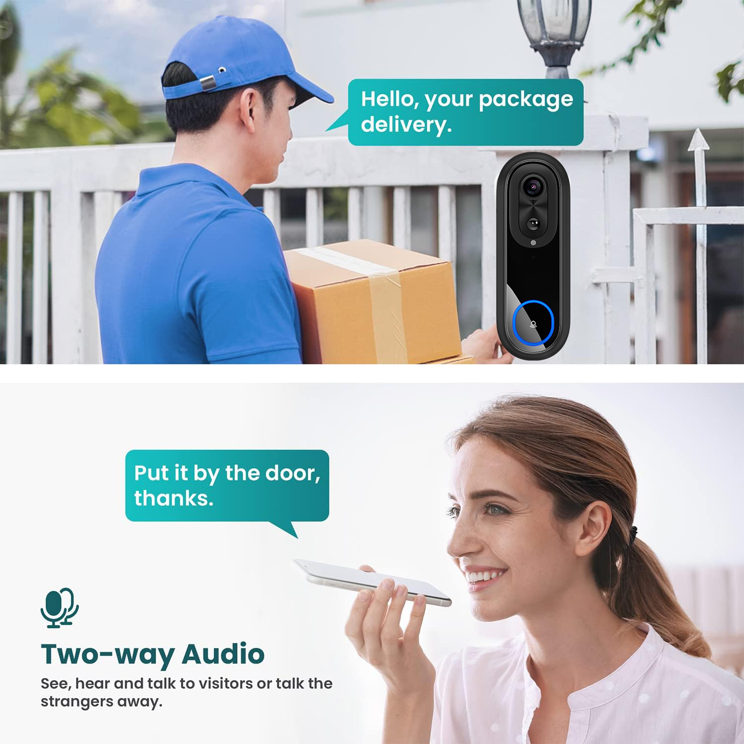 5G 2.4G WiFi Video Doorbell 10 - Smart Home Video Doorbell のレビューと価格