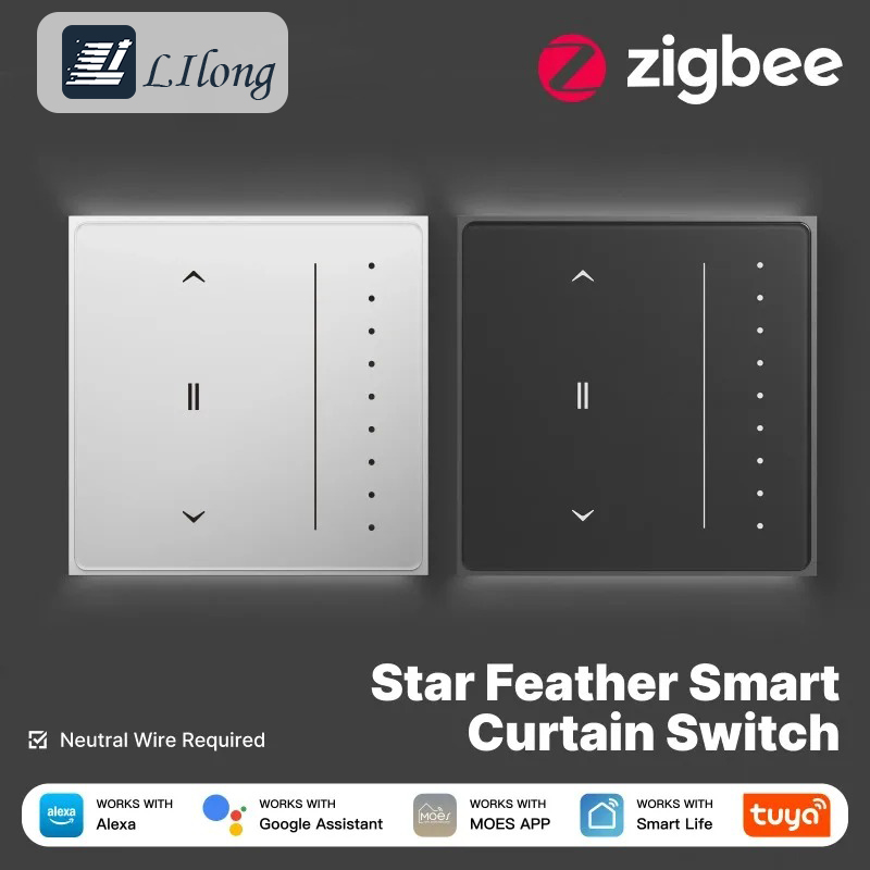 ZigBee Smart Curtain Switch US - Smart Home Panel のレビューと価格