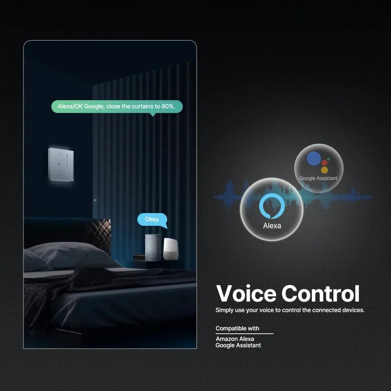 ZigBee Smart Curtain Switch US - Smart Home Panel のレビューと価格