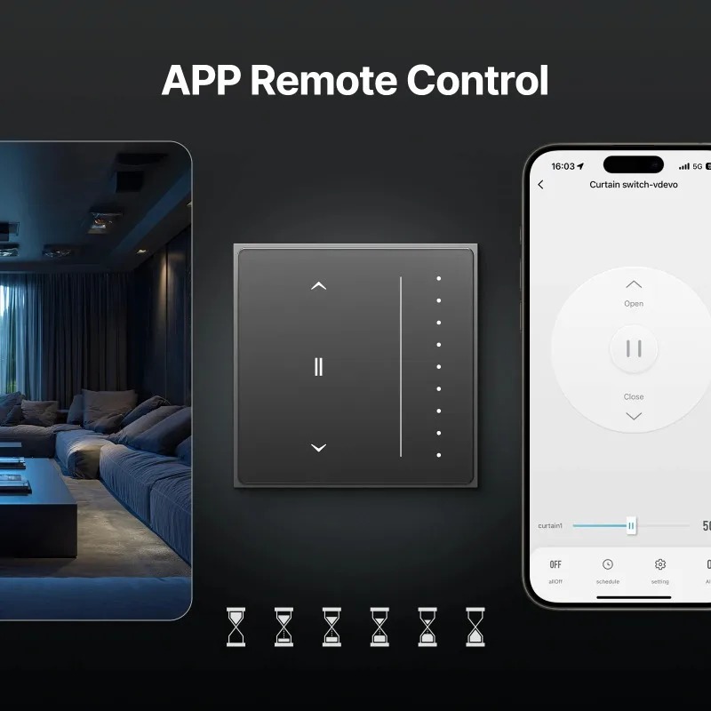 ZigBee Smart Curtain Switch US - Smart Home Panel のレビューと価格