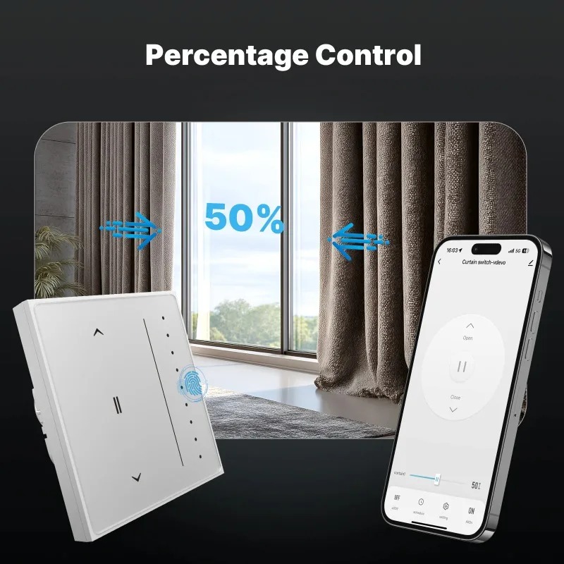 ZigBee Smart Curtain Switch US - Smart Home Panel のレビューと価格