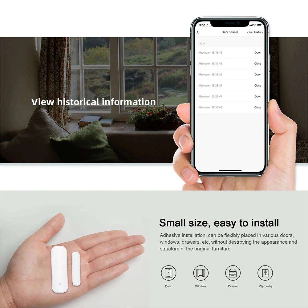 Tuya WiFi Zigbee Window Door S - Smart Home Voice Assistant のレビューと価格