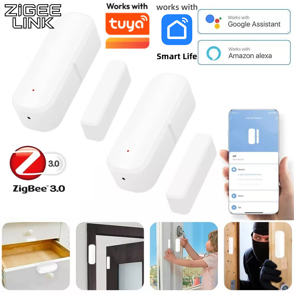 Work With Tuya ZigBee 3.0 Door - Smart Home Voice Assistant のレビューと価格
