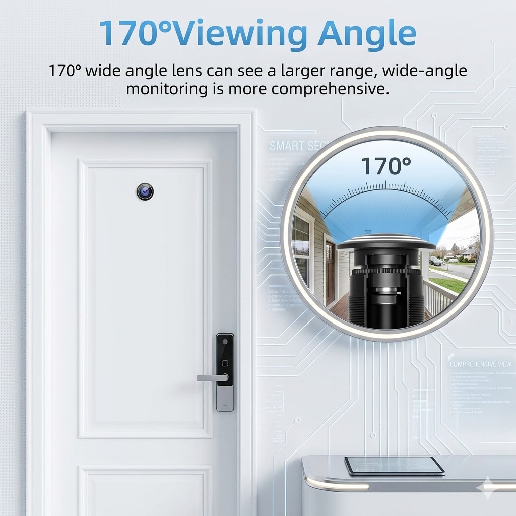 ZEMNIO 2K 3MP Smart Door Peeph - Smart Home Video Doorbell のレビューと価格