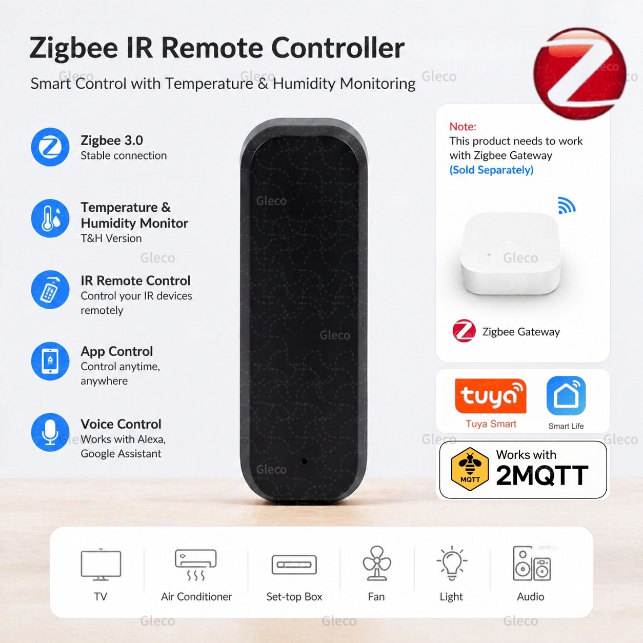 Zigbee Smart IR Remote Control - Universal Remote Smart Home のレビューと価格