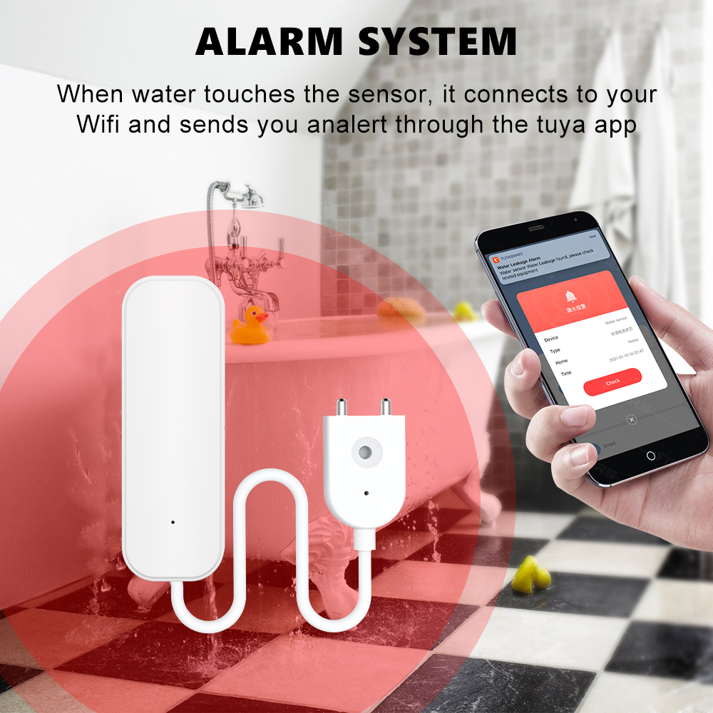 WiFi or Zigbee Water Leak Sens - Smart Home Or Smart Home のレビューと価格