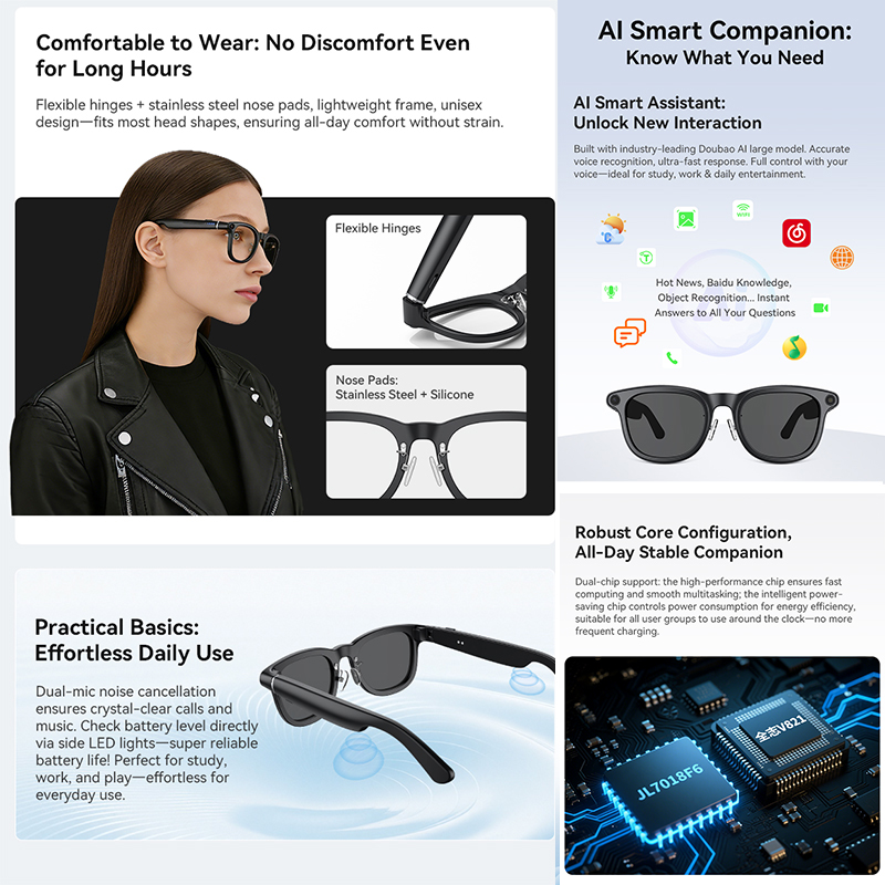 2026 New Smart Glasses Side LE - Smart Home Voice Assistant のレビューと価格
