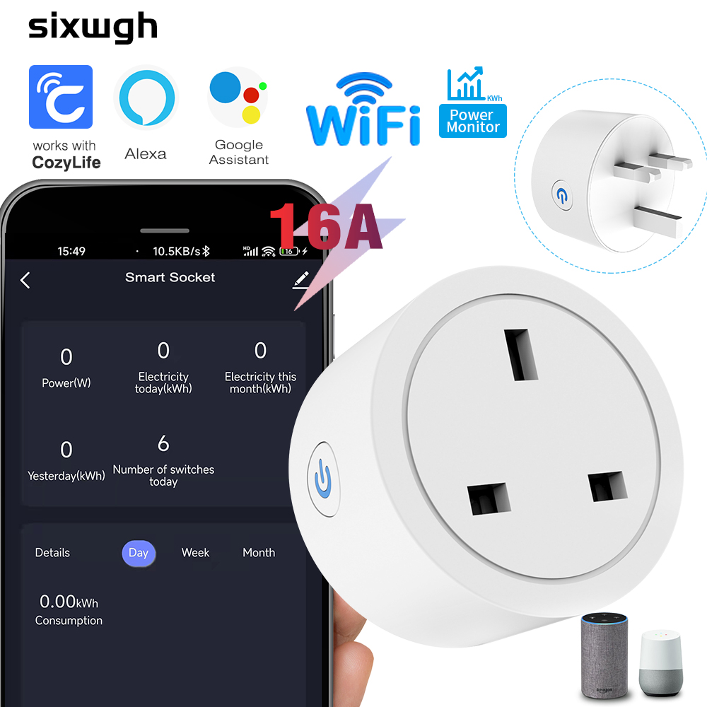 WiFi Smart Socket 16A UK plug  - Smart Home Or Smart Home のレビューと価格