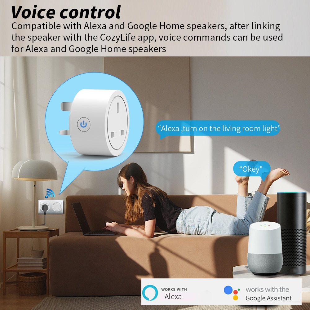 WiFi Smart Socket 16A UK plug  - Smart Home Or Smart Home のレビューと価格