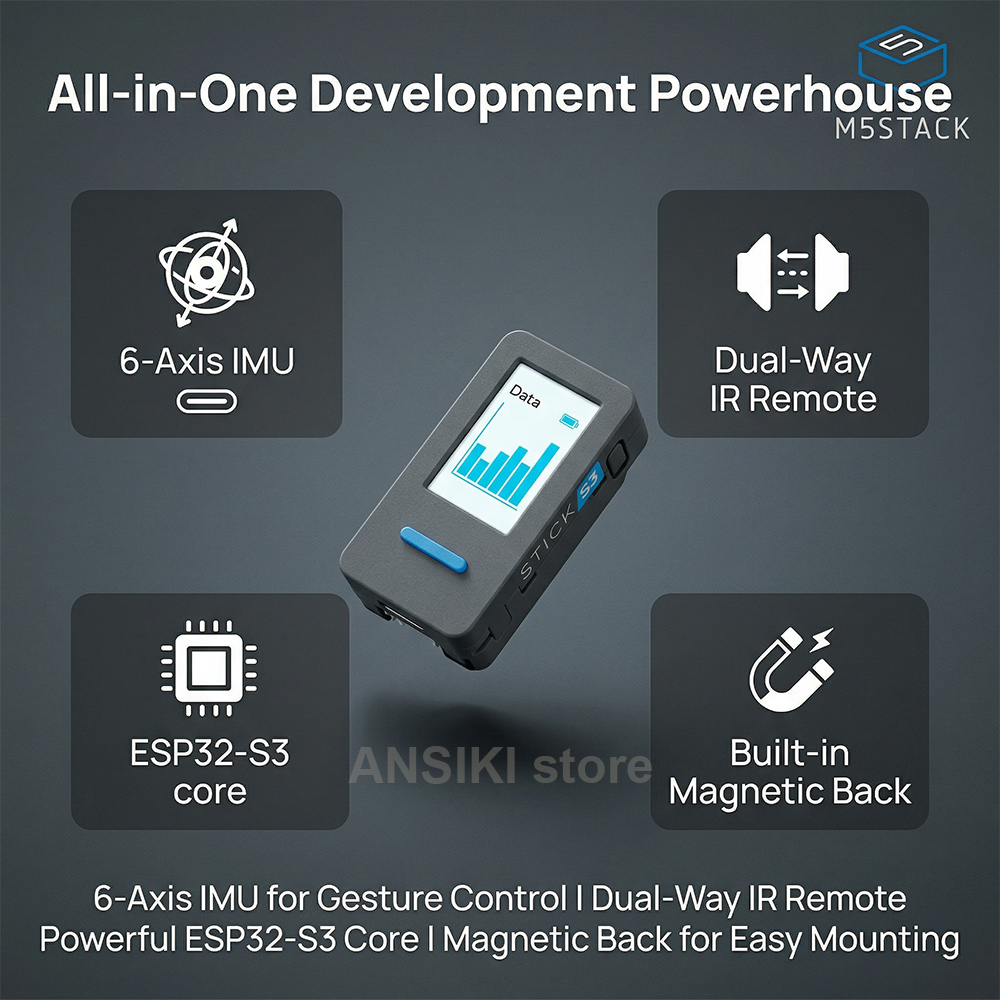 M5Stack M5StickS3 ESP32-S3 IoT - Smart Home Monitoring のレビューと価格