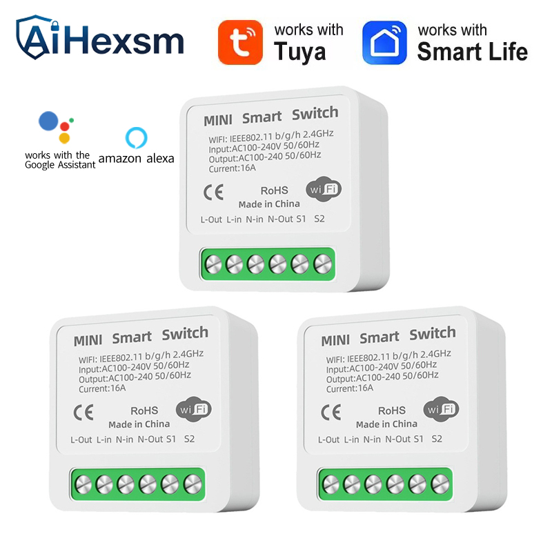 16A Tuya WiFi Smart Switch 2-w - Smart Home Energy Monitor のレビューと価格