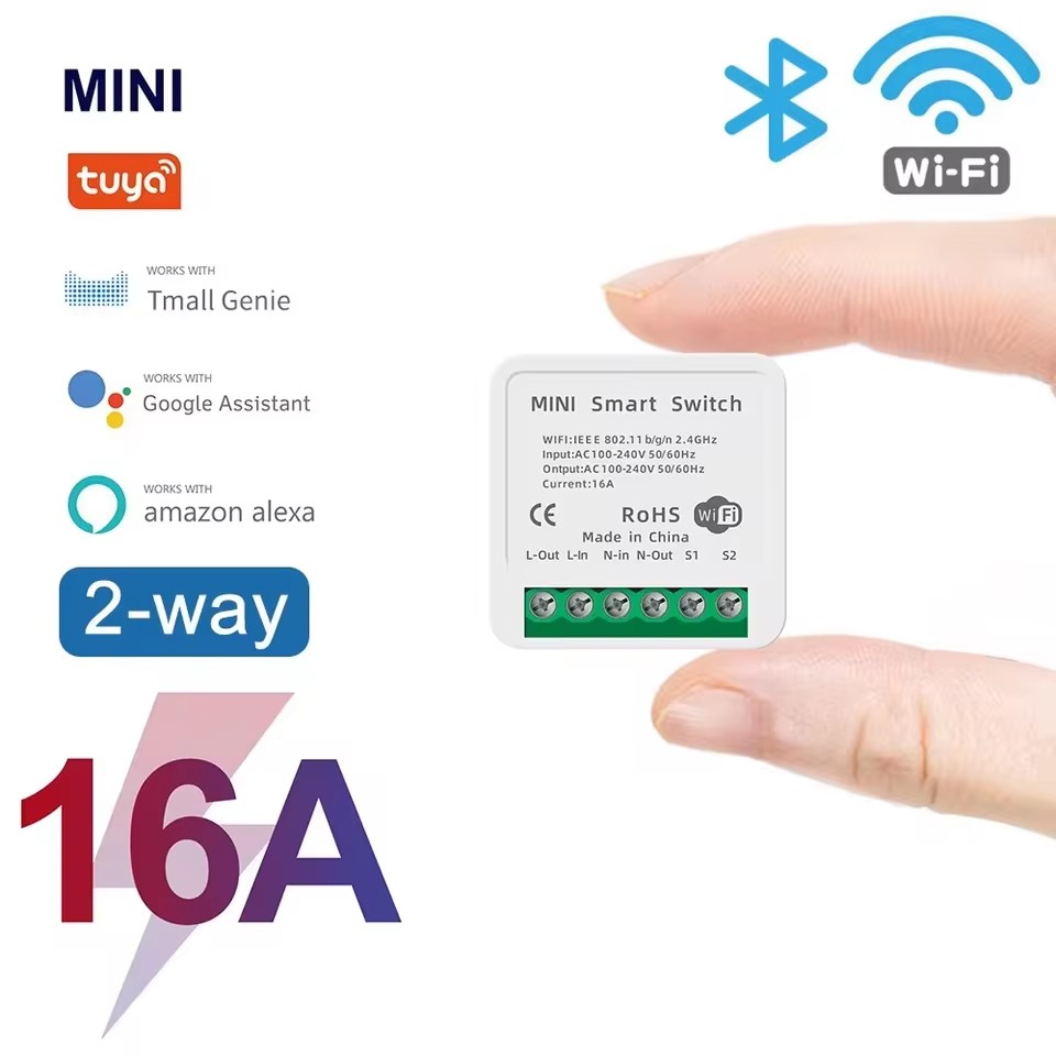 16A Tuya WiFi Smart Switch 2-w - Smart Home Energy Monitor のレビューと価格