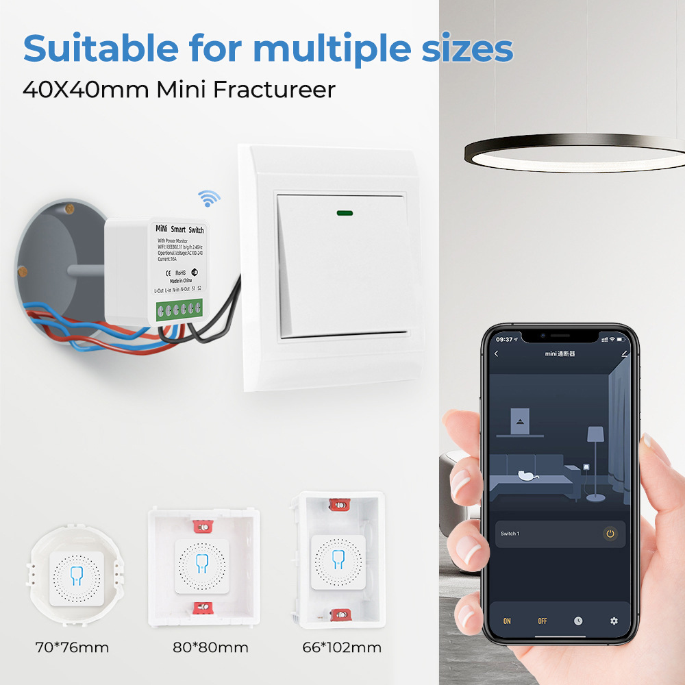 16A Tuya WiFi Smart Switch 2-w - Smart Home Energy Monitor のレビューと価格