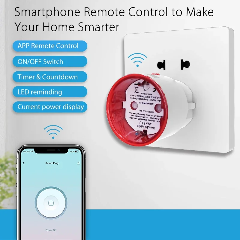 Tuya WiFi Smart Plug Socket EU - Smart Home Energy Monitor のレビューと価格