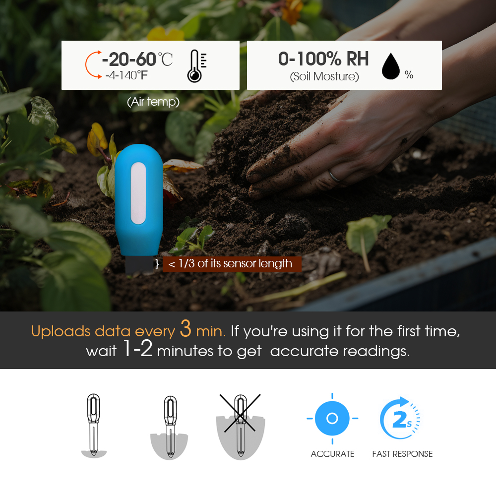 1PCS Tuya Zigbee Soil Sensor H - Smart Home Monitoring のレビューと価格