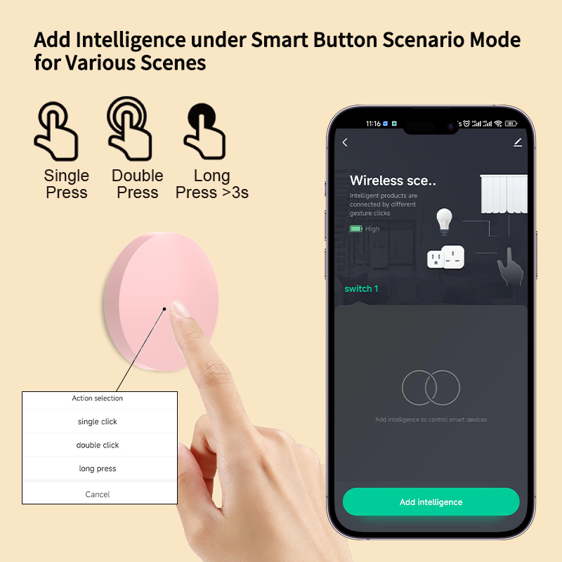 Smart Wireless Button Scene Sw - Smart Home Voice Assistant のレビューと価格