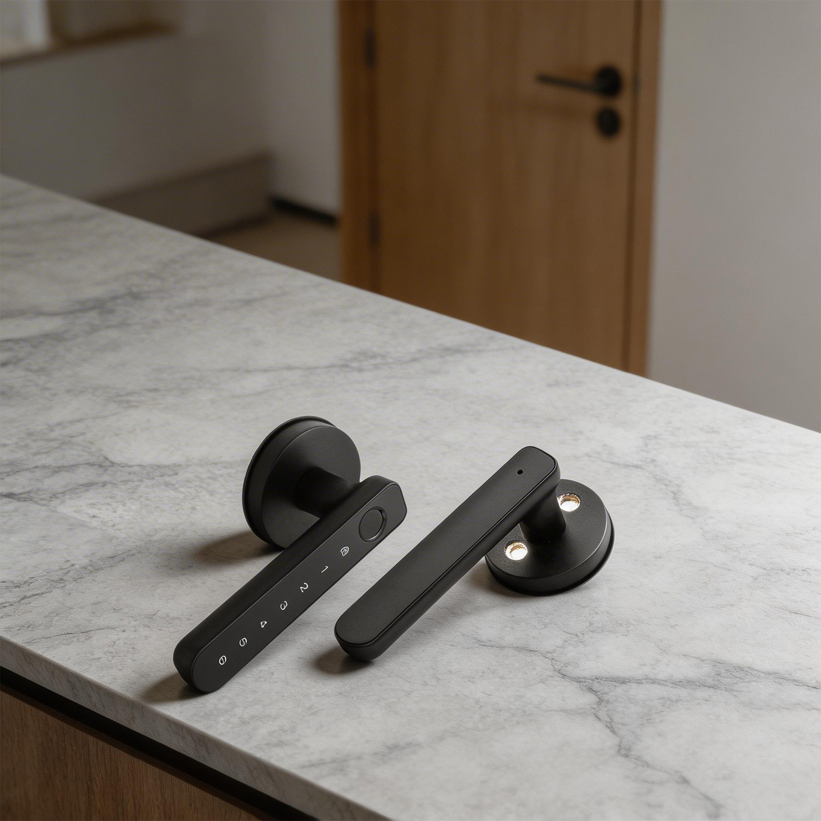 Smart Handle Lock with Fingerp - Smart Home Door Lock のレビューと価格