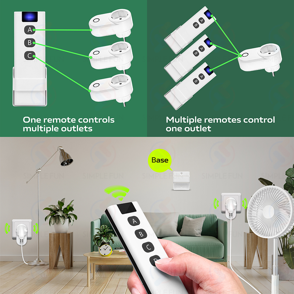 433Mhz Wireless Remote Control - Universal Remote Smart Home のレビューと価格