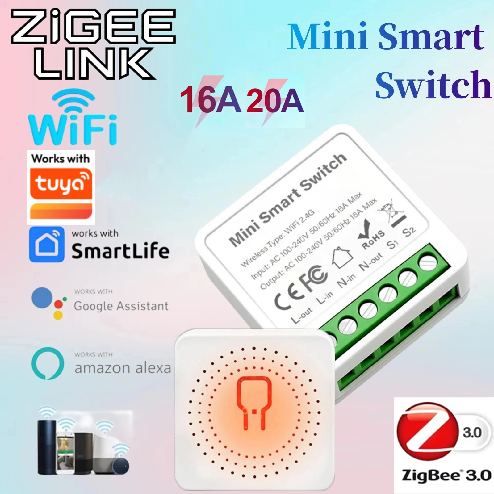 For Tuya Mini Smart WiFi Switc - Smart Home Life のレビューと価格
