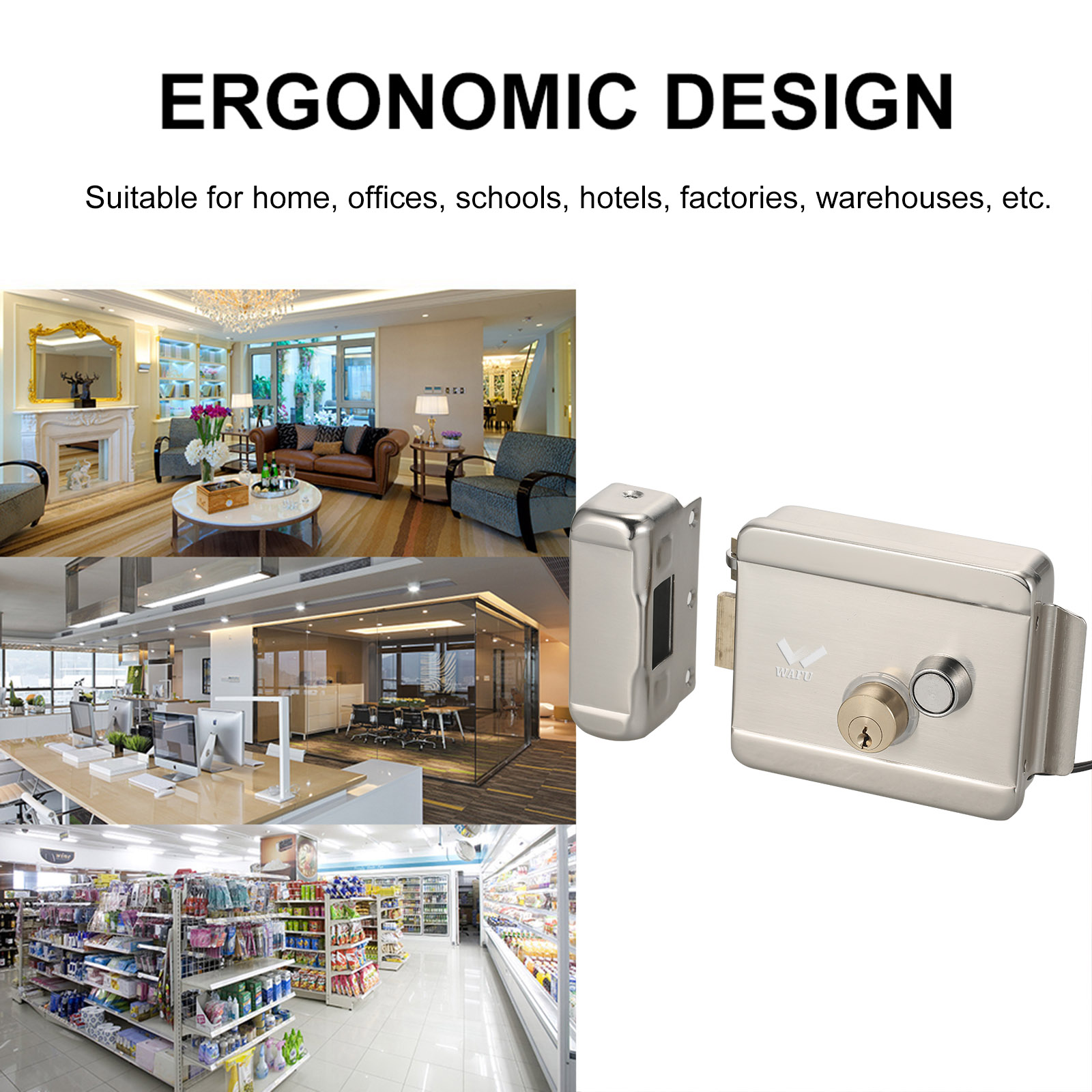WAFU Smart Electric Gate Door  - Smart Home Door Lock のレビューと価格