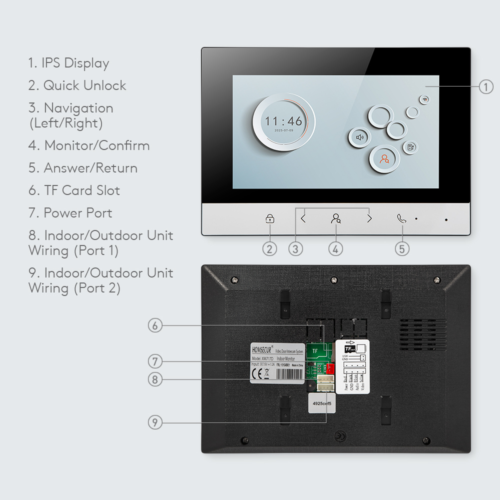 Tuya Smart WIFI Indoor Monitor - Smart Home Video Doorbell のレビューと価格