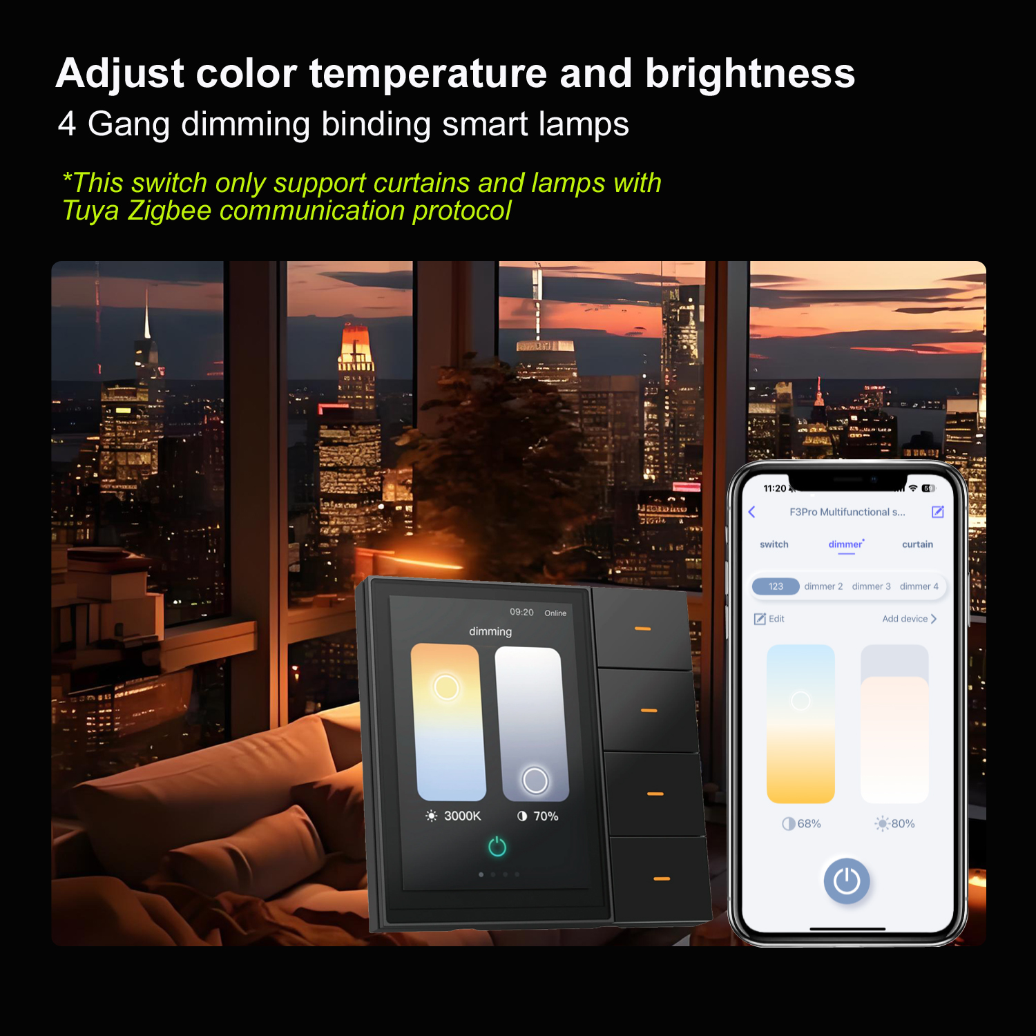F3-pro Tuya Smart Panel ZigBee - Smart Home Monitoring のレビューと価格