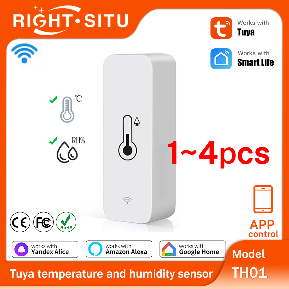 1~4PCS Tuya WiFi Temperature H - Smart Home Tablet のレビューと価格