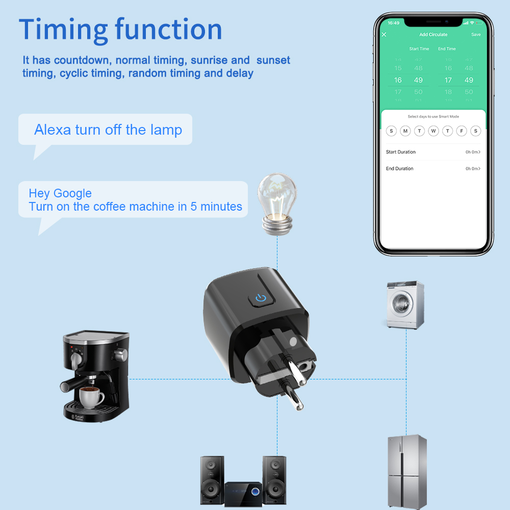 Tuya Smart Socket  WiFi Remote - Smart Home Energy Monitor のレビューと価格