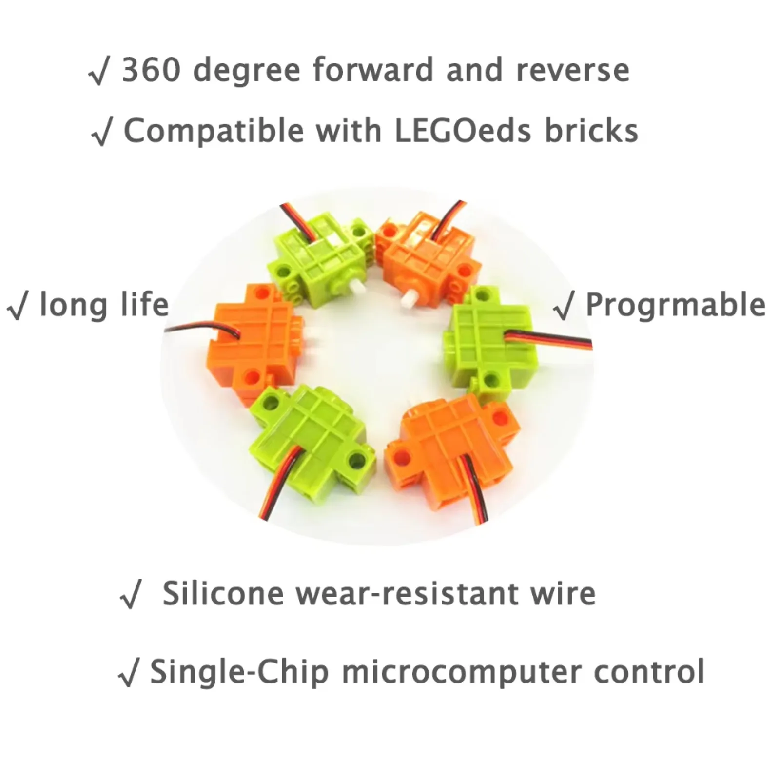 4pcs Geekservo 360 Degree Cont - Smart Home Micro Bit のレビューと価格