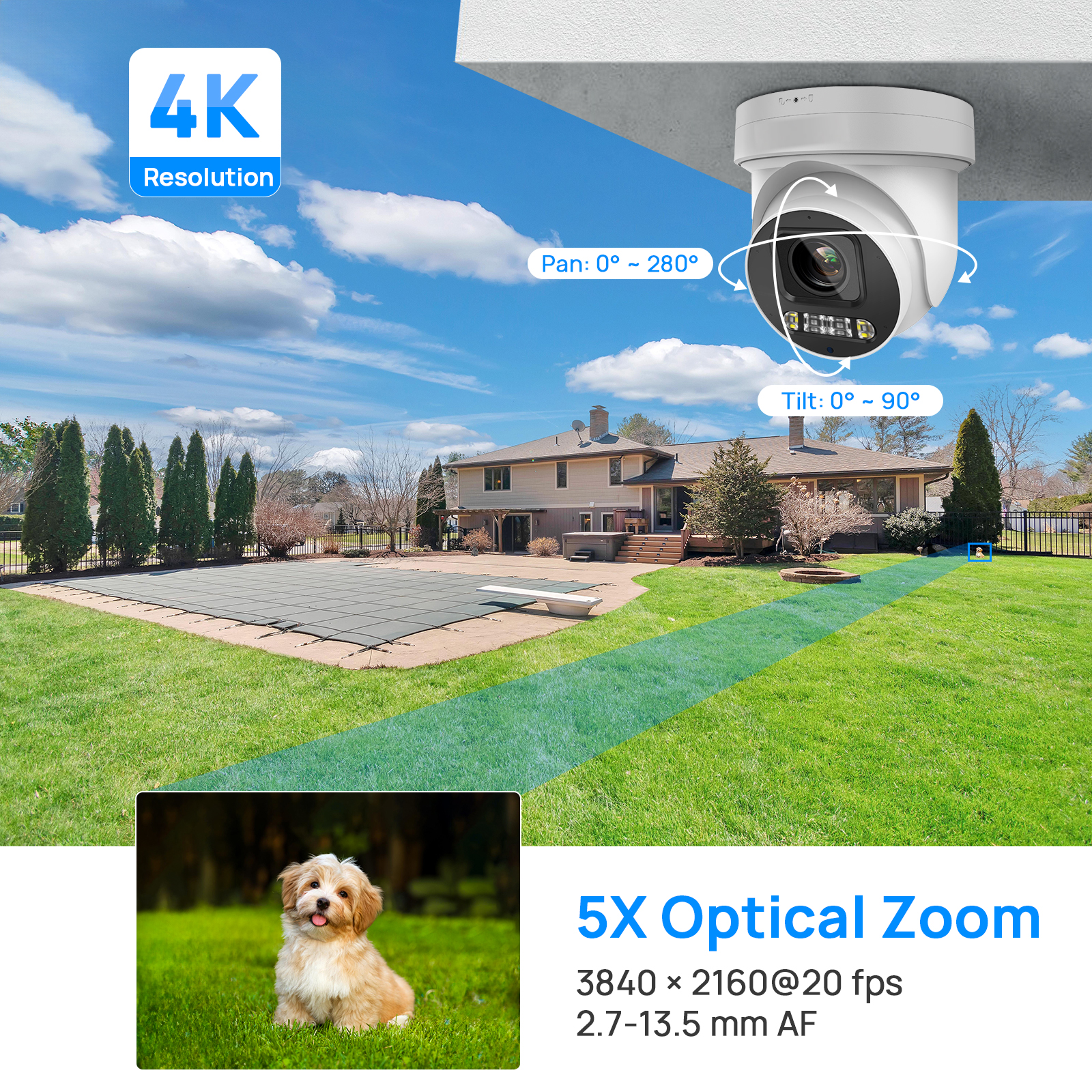 Vikylin PTZ 5X Optical Zoom 8M - Smart Home Microsoft のレビューと価格