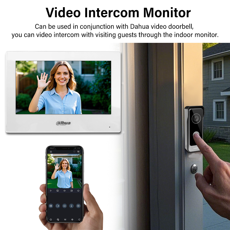 Dahua 2-Wire WiFi Indoor Monit - Smart Home Video Doorbell のレビューと価格