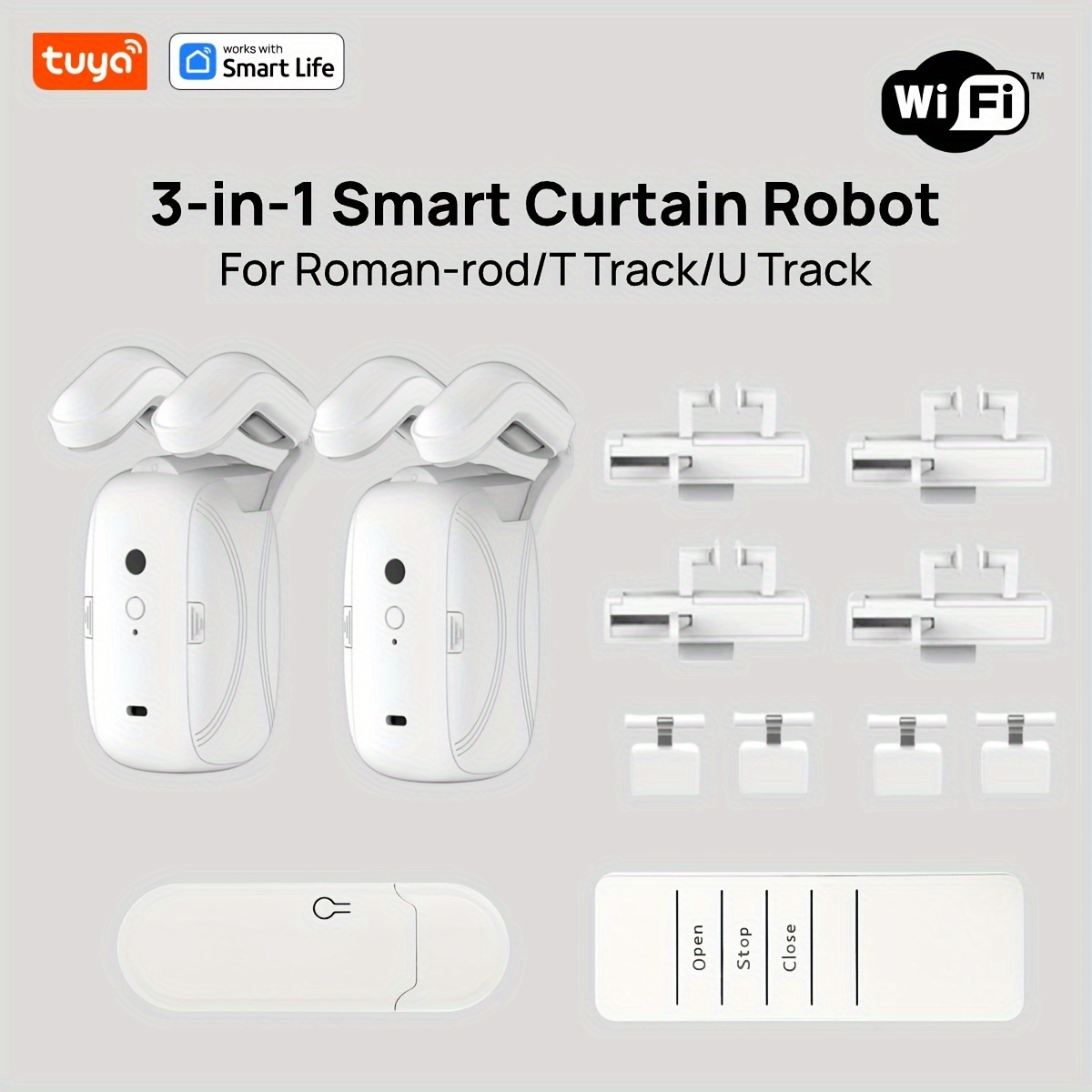 1/2PCS Tuya Smart WiFi Curtain - Smart Home Full System のレビューと価格