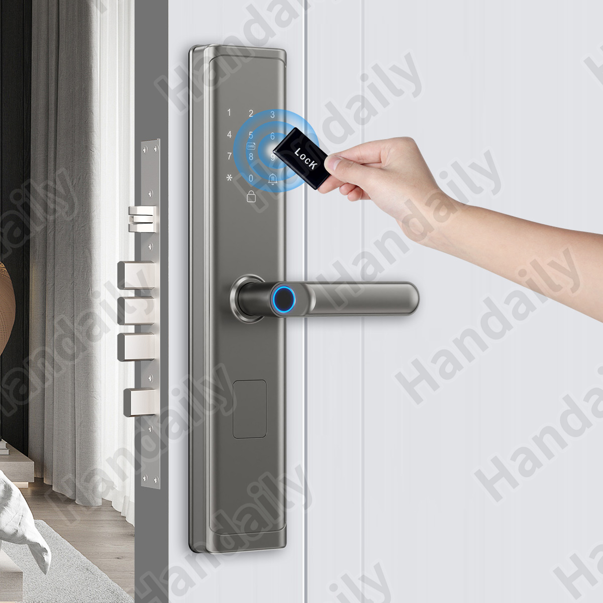 Tuya Wifi TTlock App Fingerpri - Smart Home Door Lock のレビューと価格