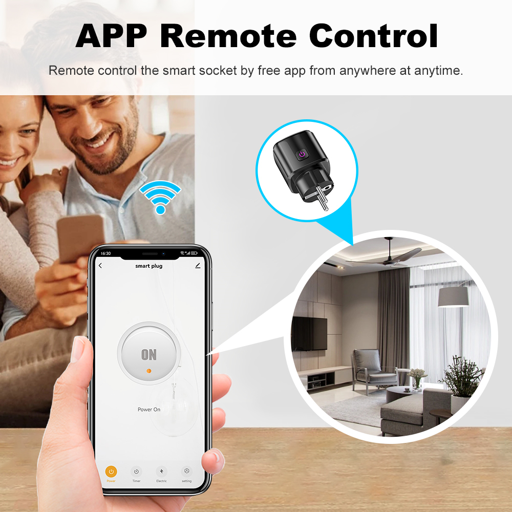 Tuya Smart 20A EU Plug WiFi+Bl - Smart Home Voice Assistant のレビューと価格