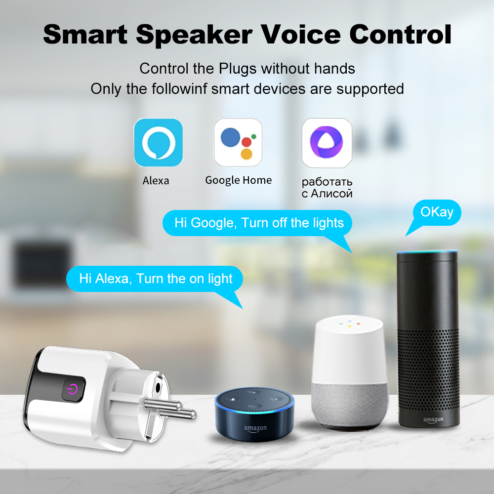 Tuya Smart 20A EU Plug WiFi+Bl - Smart Home Voice Assistant のレビューと価格