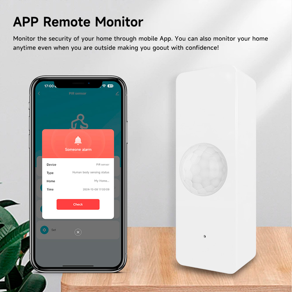 WiFi Smart PIR Motion Sensor T - Smart Home Full System のレビューと価格