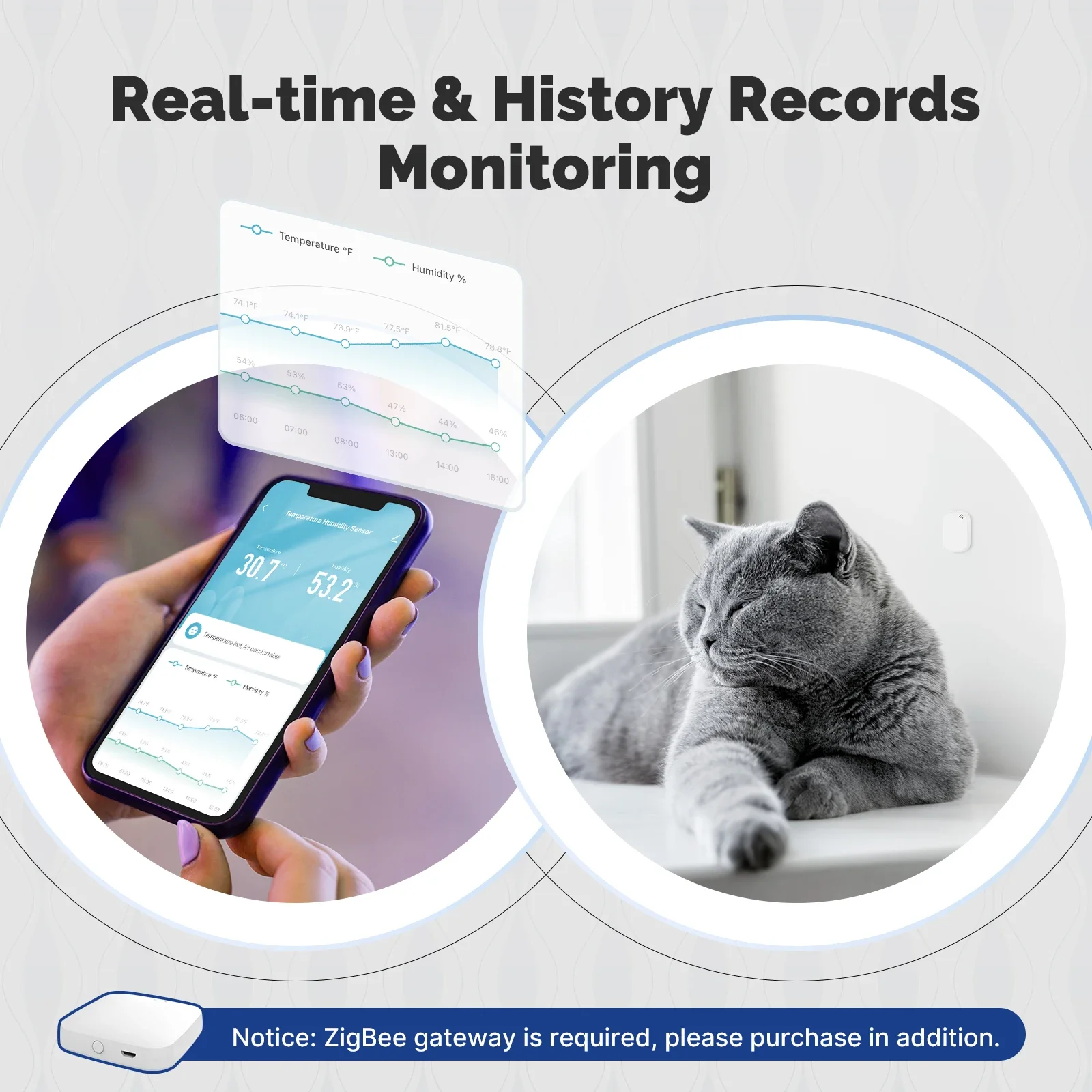 MOES Tuya Zigbee Smart Tempera - Smart Home Energy Monitor のレビューと価格