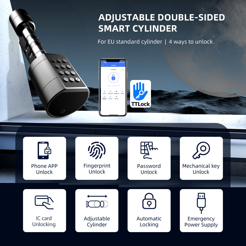 Smart Euro Cylindrical Door Lo - Smart Home Door Lock のレビューと価格