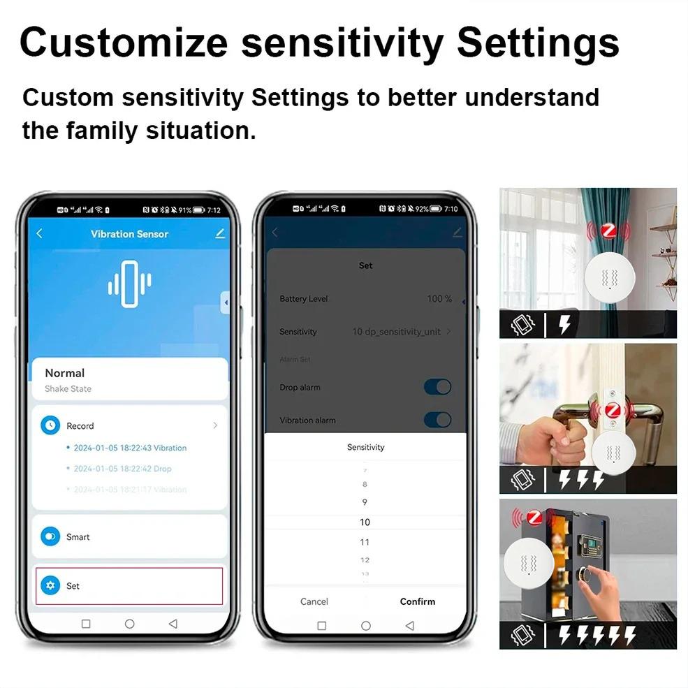 Tuya ZigBee Smart Vibration &  - Smart Home Full System のレビューと価格