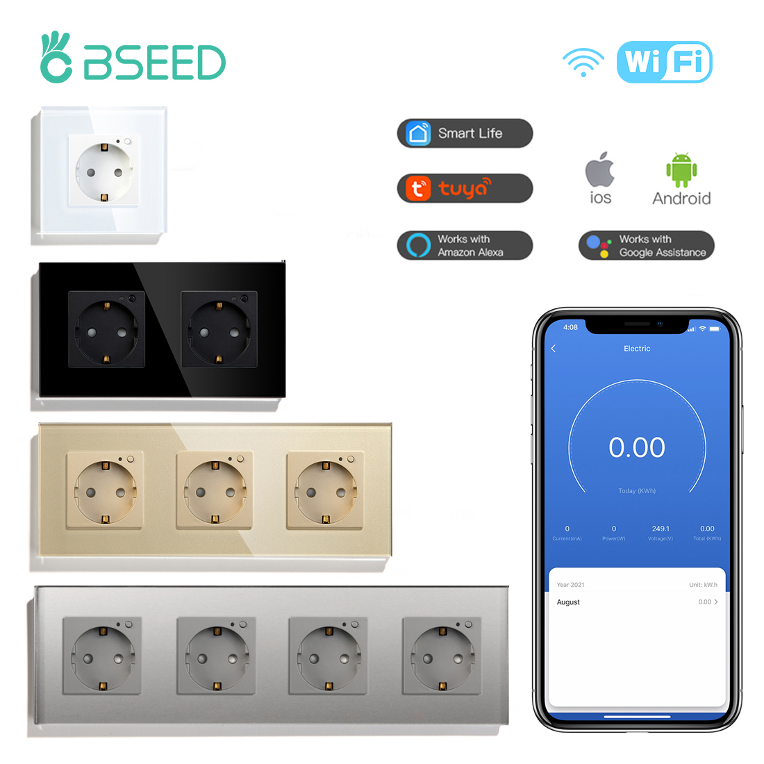 BSEED EU Electrical Wifi Smart - Smart Home Energy Monitor のレビューと価格