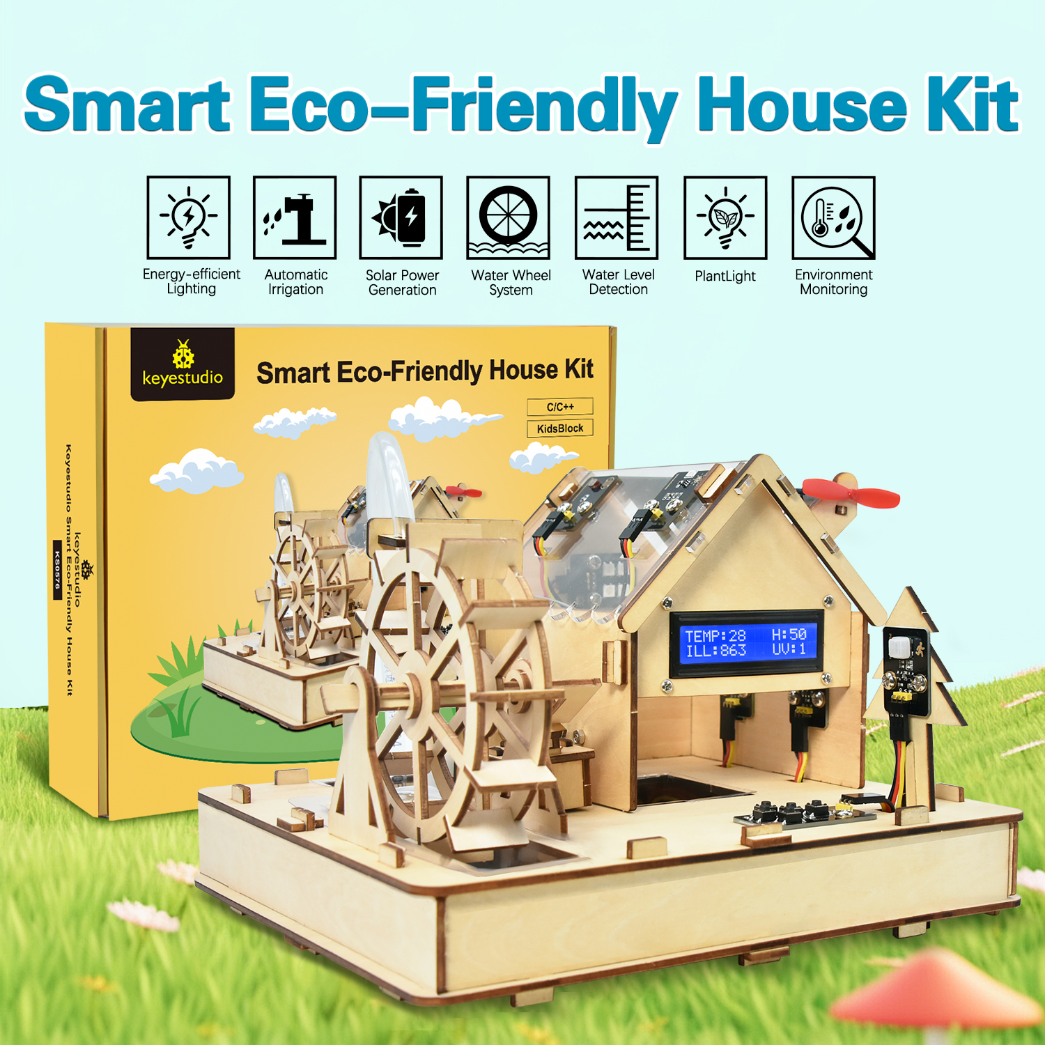 Keyestudio Smart Eco-Friendly  - Smart Home Arduino Project のレビューと価格