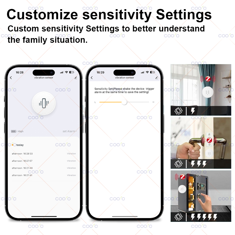 ZigBee Tuya Smart Vibration Se - Smart Home Monitoring のレビューと価格
