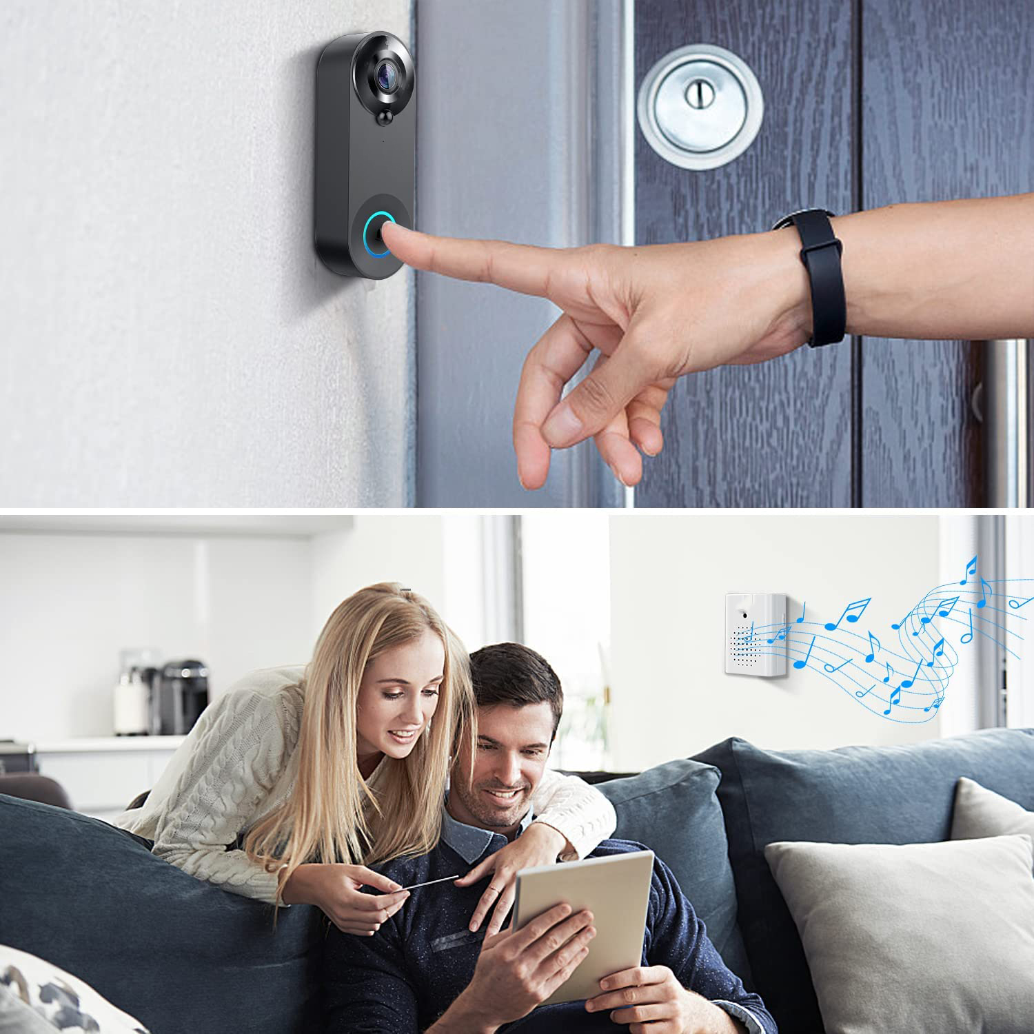 5G 2.4G WiFi Video Doorbell 10 - Smart Home Video Doorbell のレビューと価格