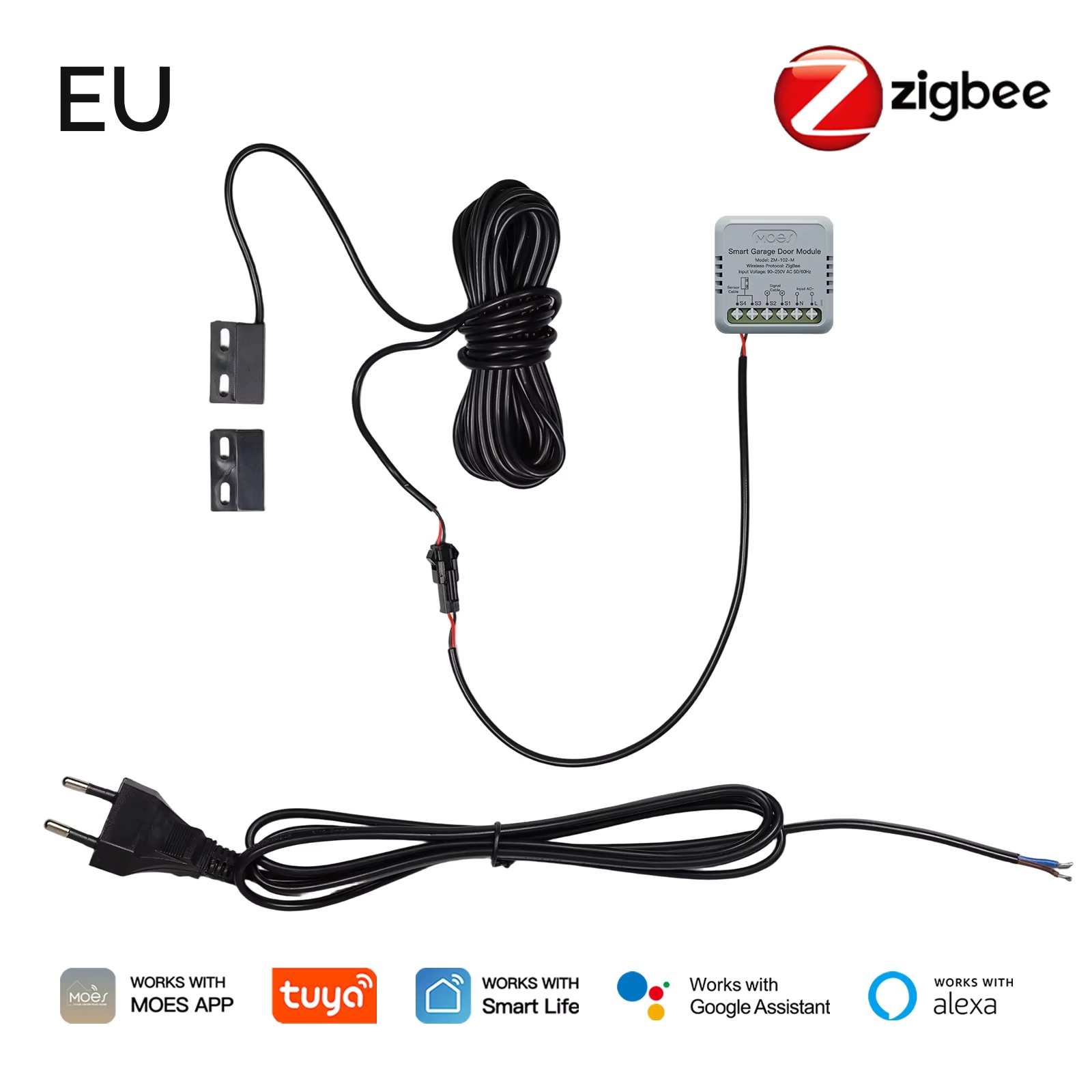 MOES Zigbee Garage Door Contro - Smart Home Voice Assistant のレビューと価格