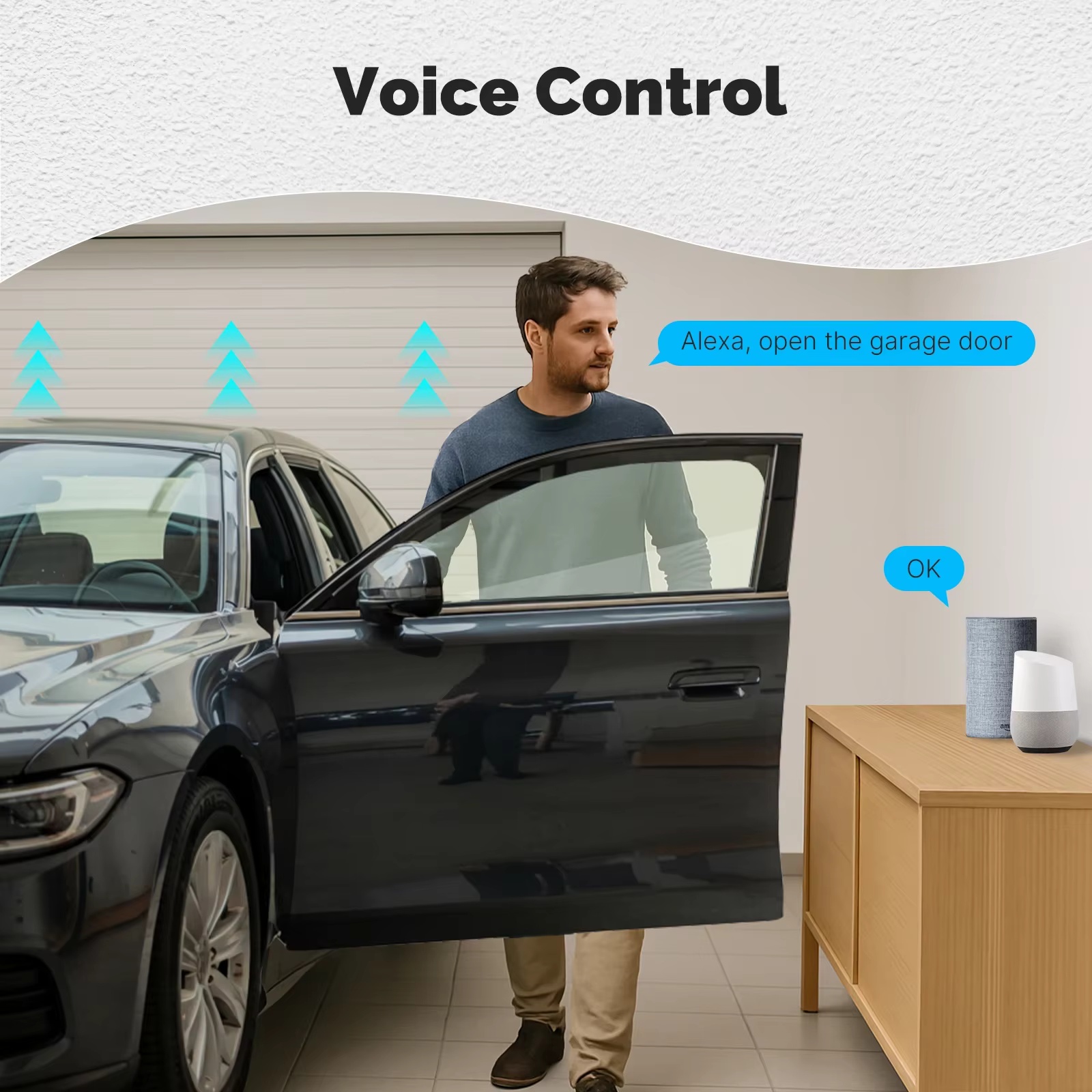 MOES Zigbee Garage Door Contro - Smart Home Voice Assistant のレビューと価格